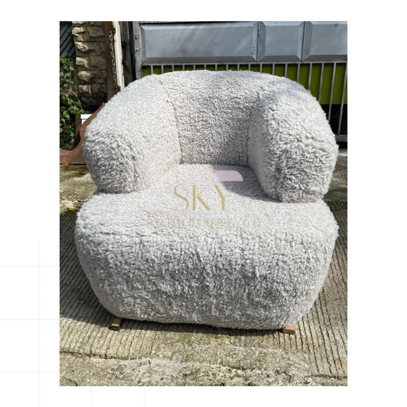 cozy single arm sofa