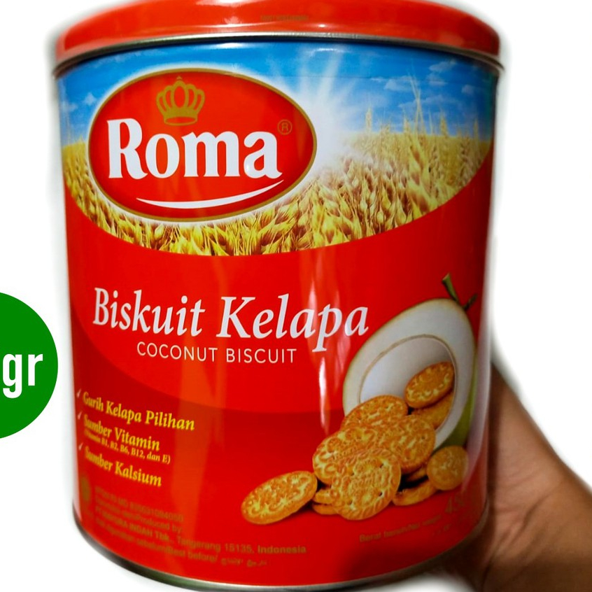 

Roma Biskuit Kelapa Kaleng Kue Kering 345gr