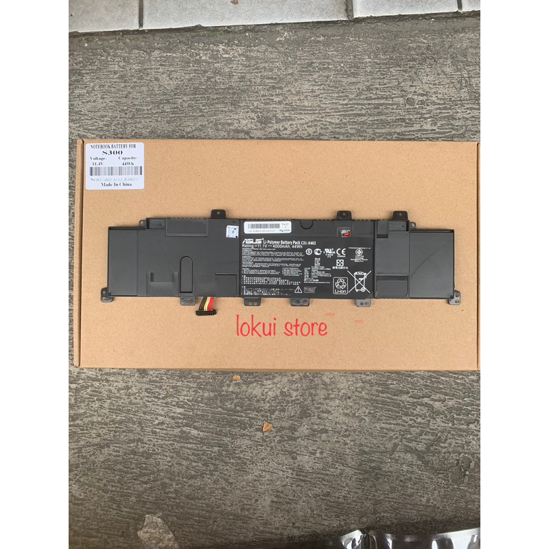 Baterai Laptop Original asus Vivobook S300 S300c S300ca S400 X402 C31-X402