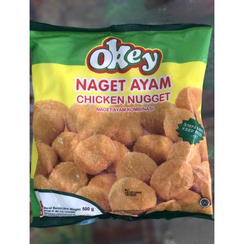 

Okey Naget Ayam 500gr / Nuget Okey