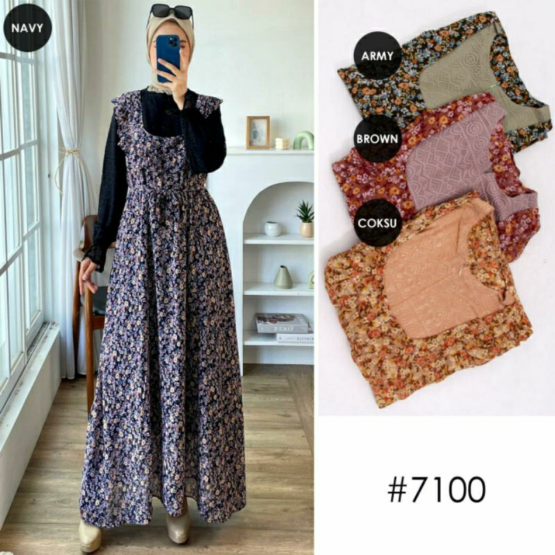 Dress muslim//Dress//Gamis korea//Gamis bunga//Dress bunga//Dress Busui//Gamis busui//Gamis