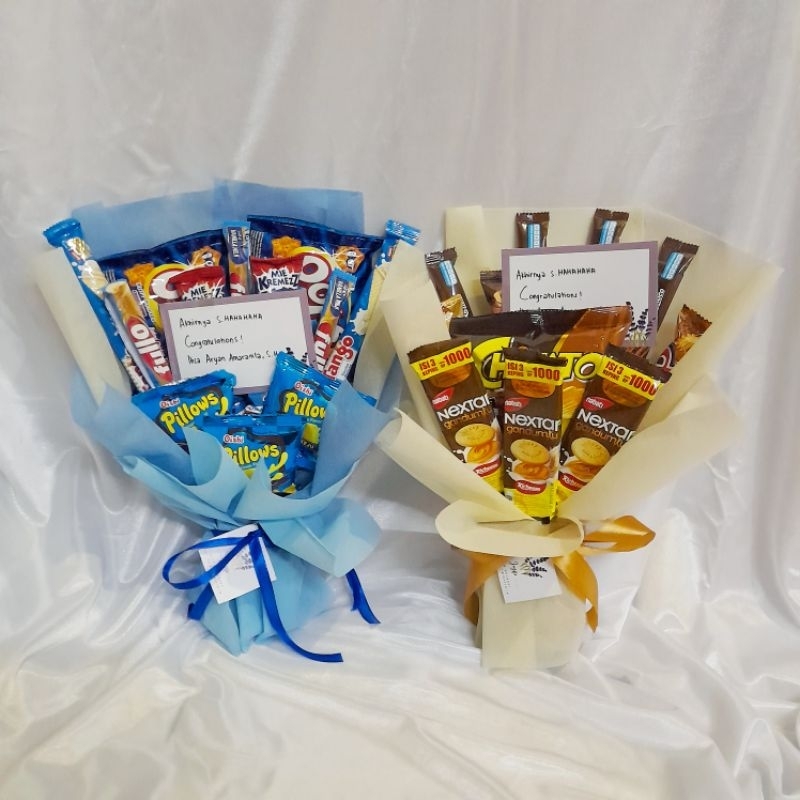 

[PRE-ORDER] SNACK BOUQUET BUKET SNACK GRADUATION WISUDA BIRTHDAY GIFT