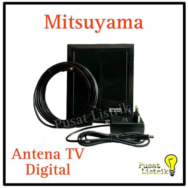 Antena TV Digital Indoor / Outdoor Mitsuyama MS-ATN01 10M 2TV Konektor