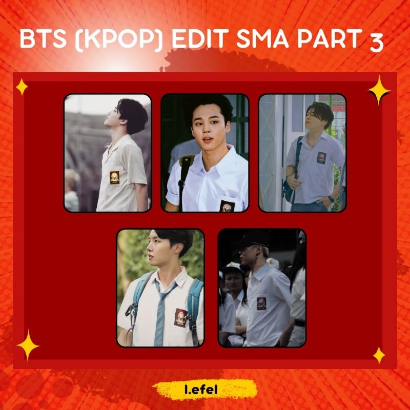 PHOTOCARD BTS KPOP EDIT SMA PART 3 -I.EFEL-