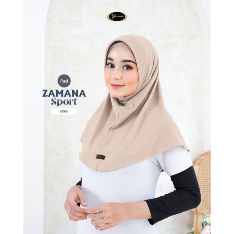 Jilbab Olahraga Zamana Daffi Jilbab senam Jilbab yoga / jilbab poundfit / Jilbab Instan Pendek / Jil