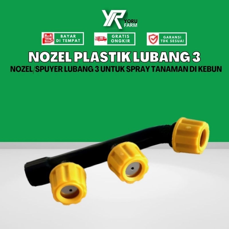 NOZEL NOZZLE SPRAYER ELEKTRIK KEPALA 3 NOZEL KNAPSAK GRIYAPETSHOP