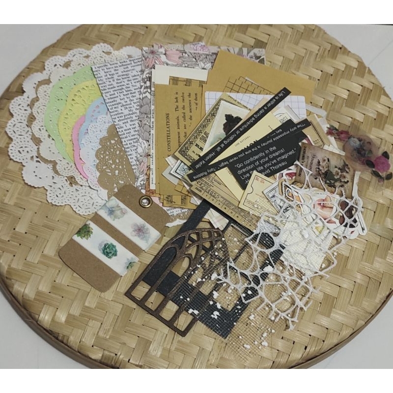 

Journal Treasure 150++ Journaling Kit/Bujo Kit/Scrapbooking Kit Vintage Aesthetic Ephemera MURAH PREMIUM!!!