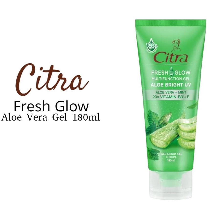 CITRA Aloe Vera Face & Body Gel Lotion Pelembab Wajah dan Badan Multifunction Gel Aloe Bright UV