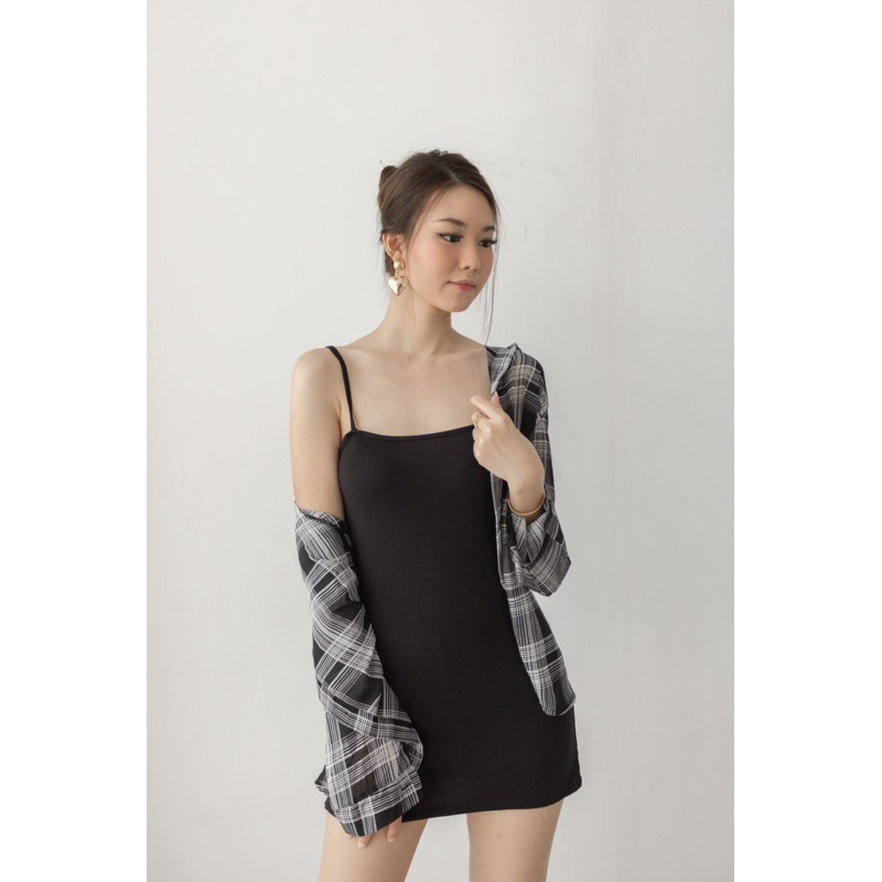 [ Keyclothingline ] Tamara Set / Set Kemeja Dress Wanita