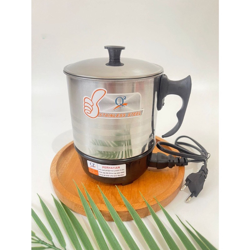 Mug elektrik / teko pemanas air listrik Stainless steel Fleco