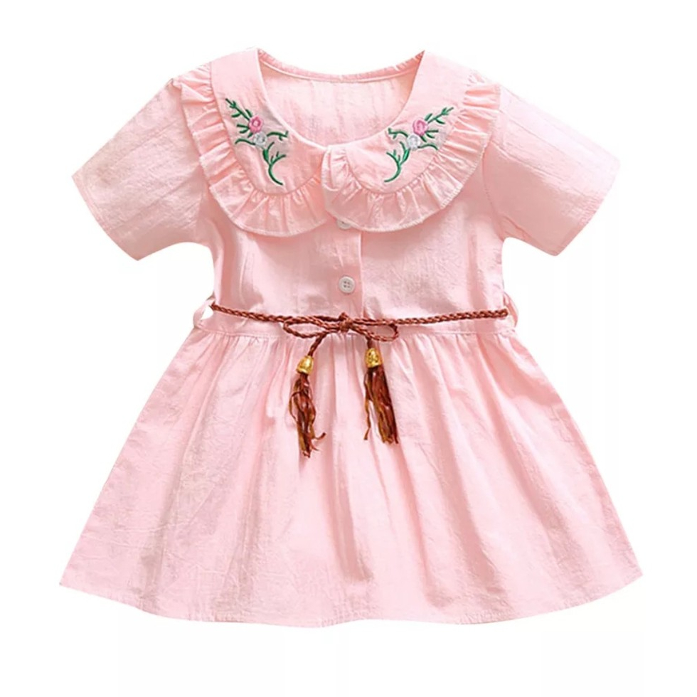 Tokomilkan - Dress Anak Perempuan ANGELICA Umur 2-7 Tahun Bahan Katun Paris