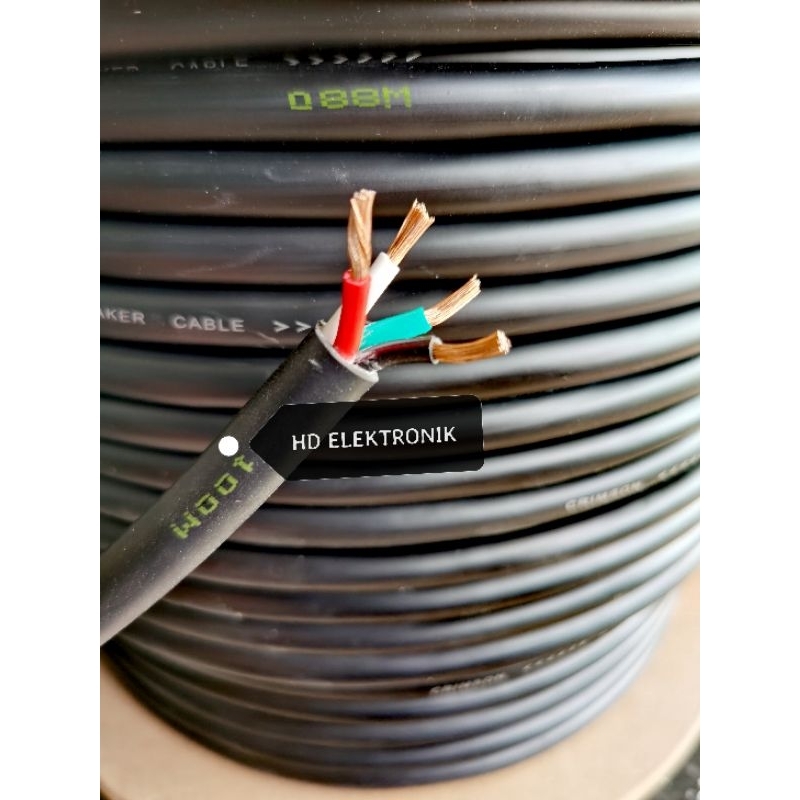 KABEL SPEAKER 4x1,5 KABEL CRIMSON ISI 4 MUDAH DI SODER