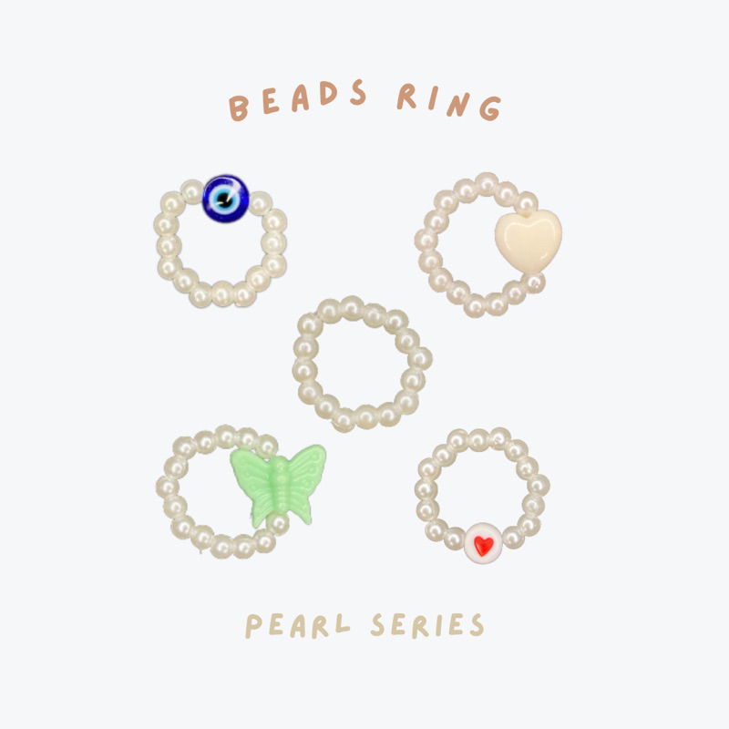 beads ring pearl | cincin mutiara | pearl ring | cincin manik | cincin korea | custom