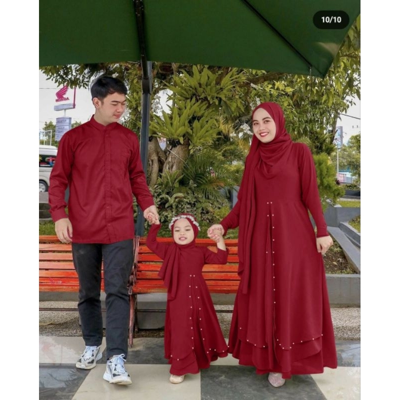 gamis couple family- baju couple ayah ibu dan anak-CP FAMILY