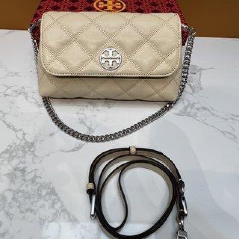 Tory Burch New Willa Baguette Underarm Messenger Bag TB 87860