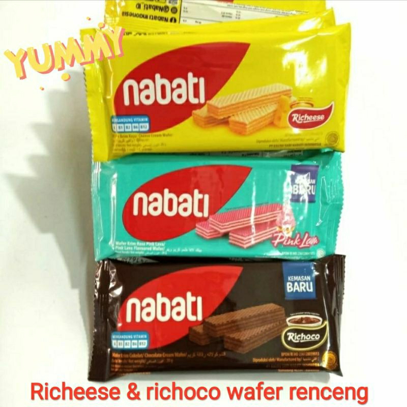 

Nabati wafer eceran 1000 | 1 renceng isi 10 bks