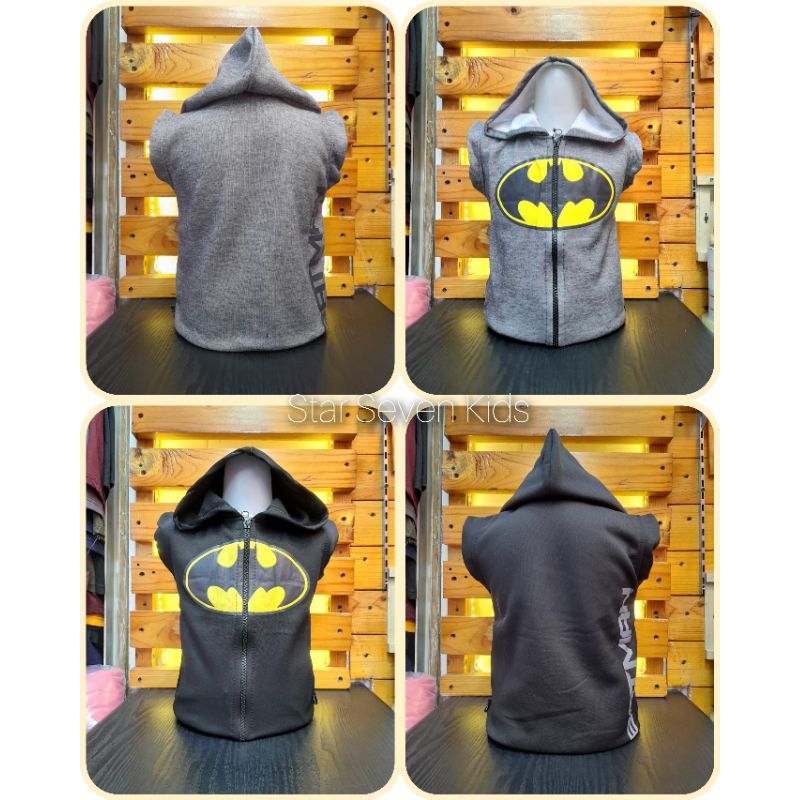 Model Baru/Rompi Anak Laki Laki Superhero Batman Bahan Fleece/Kids Rompi/Rompi Anak/Rompi Anak Laki-