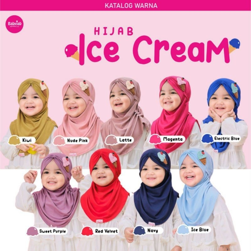 BABYJAB - Hijab Ice Cream By Babyjab / Jilbab Kerudung Anak Bayi Balita