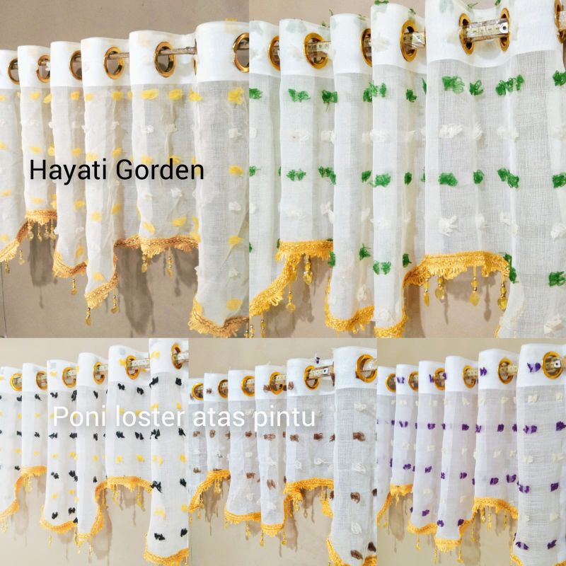 Gorden poni/Poni Gorden Rumbai Glombang Rumbai Minimalis Smokring Bahan Rubykon Import Terbaru