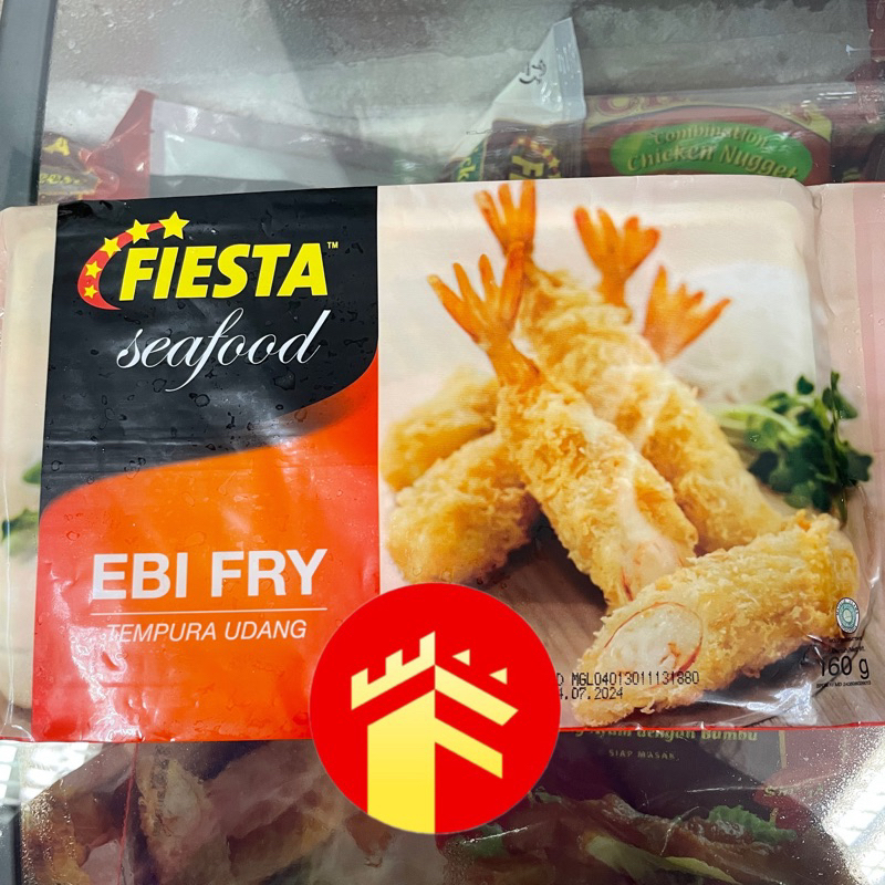 

FIESTA EBI FRY 160 GR EBI FURAI TEMPURA UDANG TEPUNG FIESTA SEAFOOD EBI FRY 160 GR