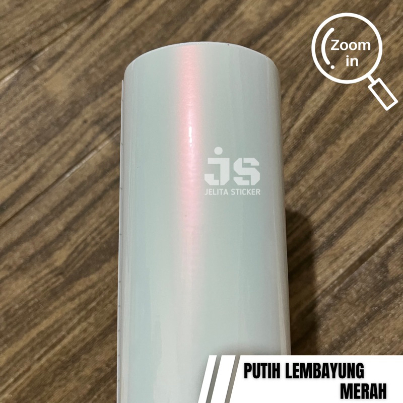 Sticker Putih Mutiara Lembayung Merah / Skotlet Putih Lembayung Merah / Stiker Pearl Lembayung Red