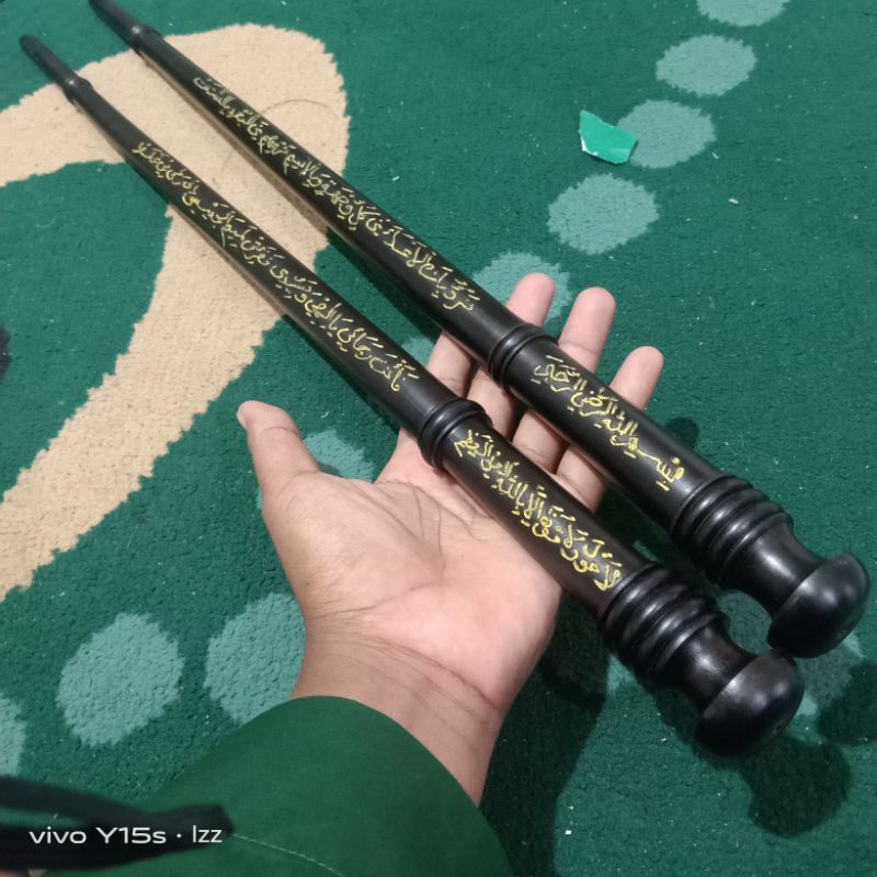 Tongkat komando galih kelor ukir lafadz