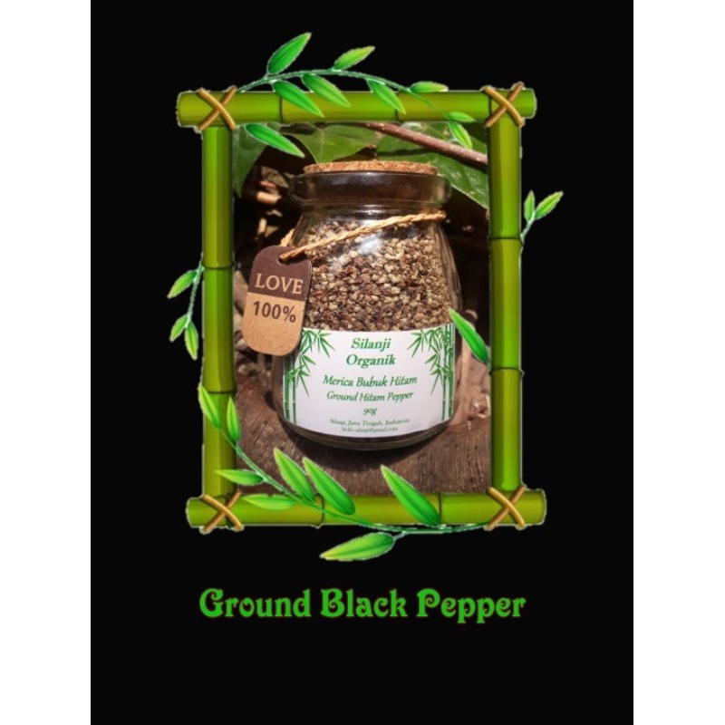 

Organic Coarse Ground Black Pepper / Merica Hitam Bubuk Organik 90g