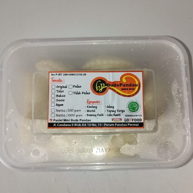 

Pastel Mini Bude Pandau 500 gr