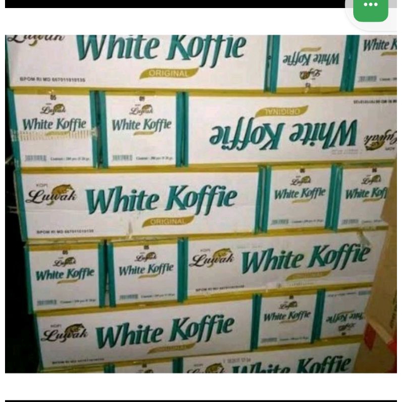 LUWAK WHITE COFE 20 RENCENG(200 BKS), SAMEDAY /INSTANT