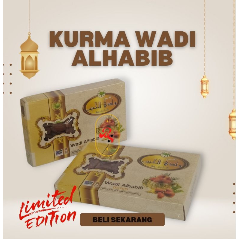 

Kurma Mesir Wadi Alhabib 1kg Premium Quality kurma mesir terbaik semi kering