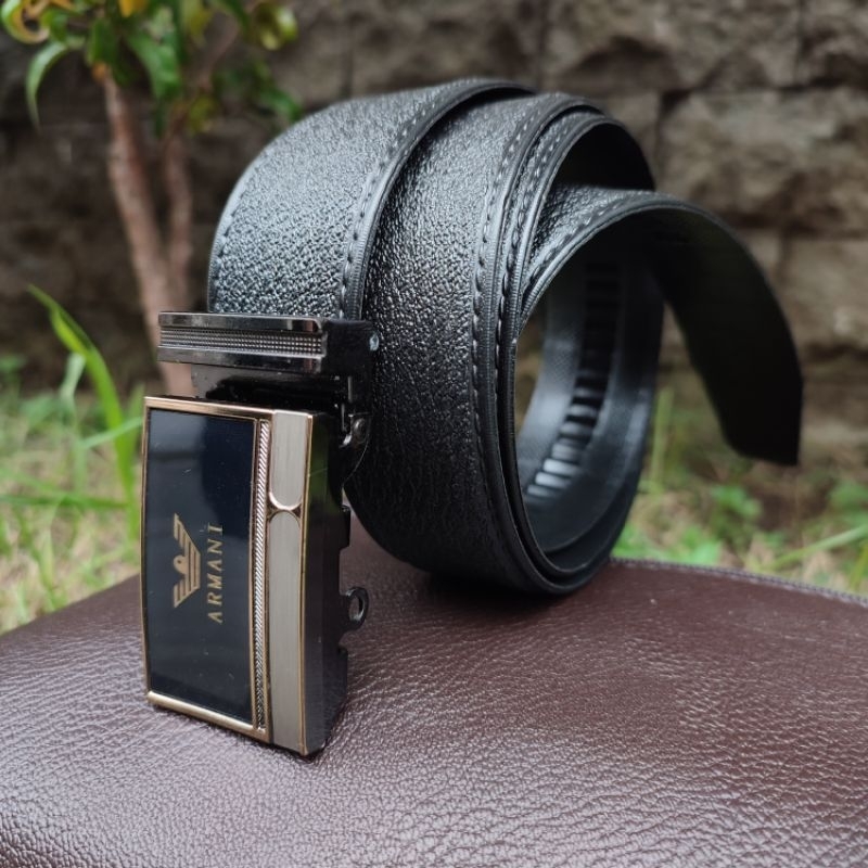 Ikat Pinggang Pira Rell Lebar 3.5 Cm | Sabuk Cowok Kepela Rell Import