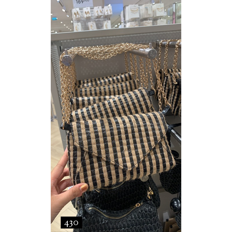 tas sling bag HnM original anyaman