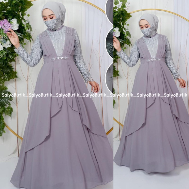 GAMIS MODERN JELITA - GAMIS PESTA MODERN - GAMIS TERBARU - DRESS MUSLIM - FASHION MUSLIM - DRESS MOD