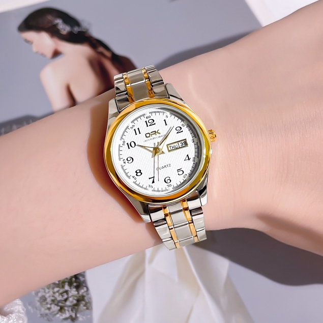 OPK Jam Tangan Wanita Original Anti Tahan Air Luminous Stainless Steel Women Watch Luxury Fashion