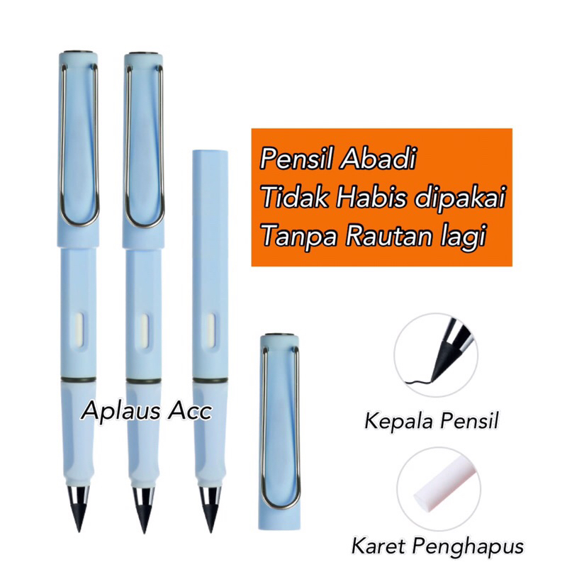 Pensil Abadi Unlimited Tidak Habis Dipakai Tanpa Diraut Magic Eternal Pencil Macaron