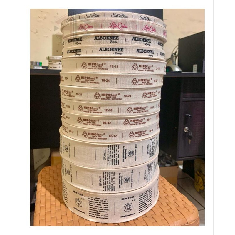 

label pita katun tebal,label nama,label merek,label katun