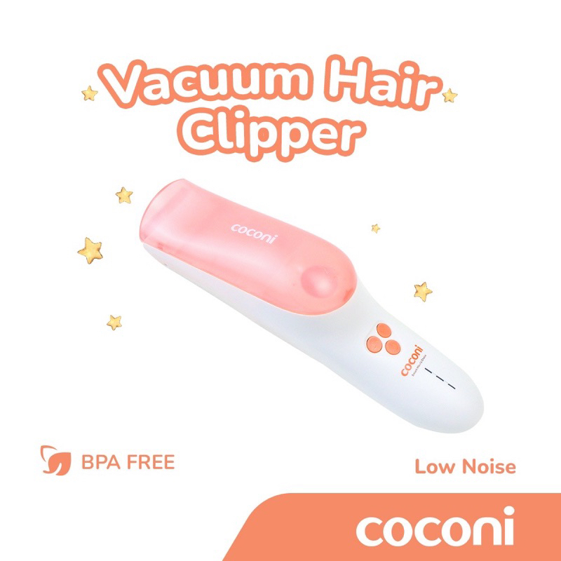 Coconi No Mess Vacuum Hair Clipper Pencukur Rambut Elektrik Sedot Vakum