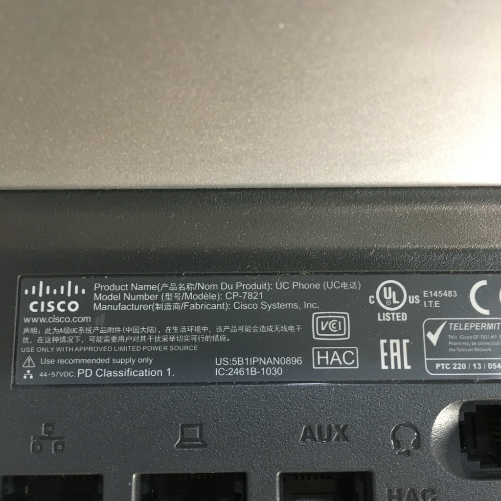 Cisco IP Phone 7821 CP-7821 Normal Murah