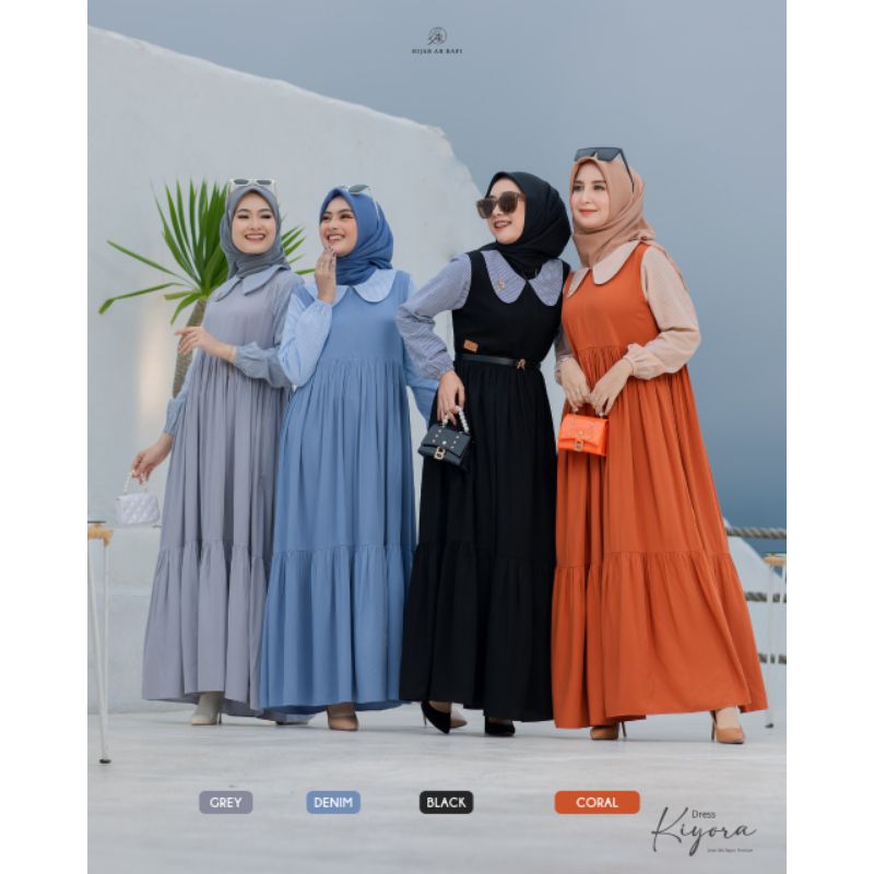 Arrafi Kiyora Dress | Gamis Original Arrafi