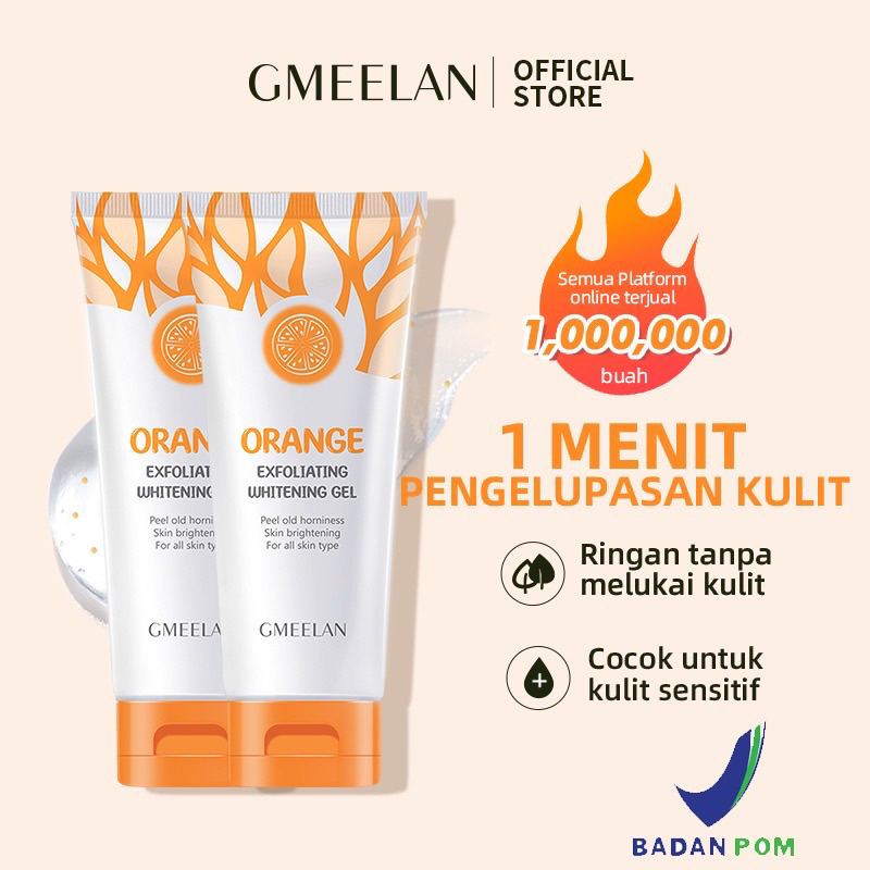 GMEELAN Exfoliating Gel Face Eksfoliasi Wajah Blackhead Clemaner Hydrating Gel With Niacinamide Improve Dull Skin