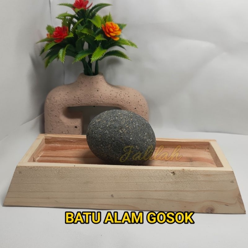 Batu Alam Gosok Esklusif Batu Kali Aliran Sungai Bogor Pembersih Daki Batu Hiasan