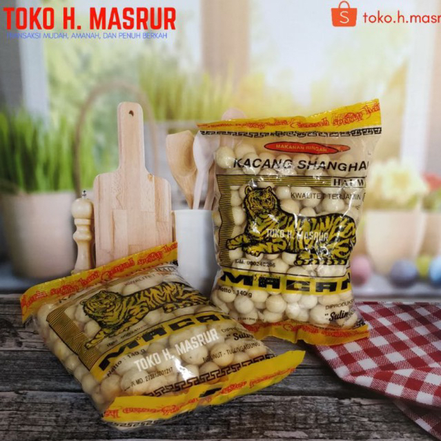 

Kacang Atom Sanghai Cap Macan 140gr