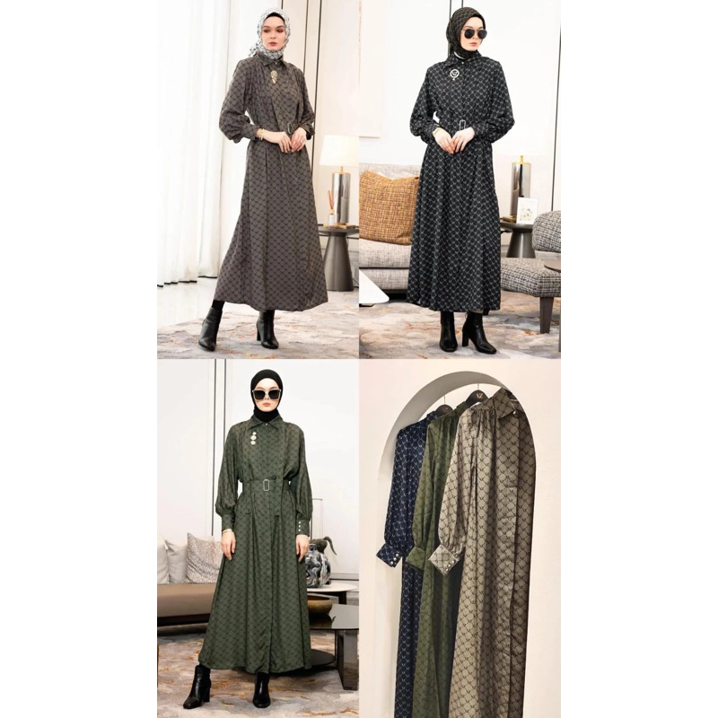 Monogram Puff Dress Vz