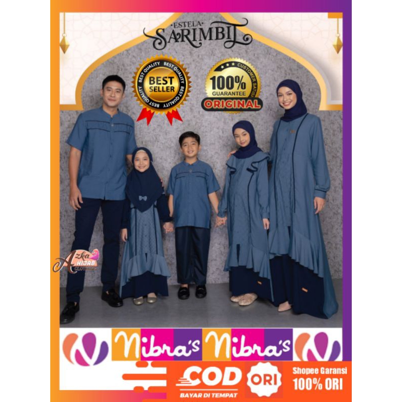 SARIMBIT ESTELA NAVY NIBRAS / SARIMBIT KELUARGA TERBARU LEBARAN 2023 / SARIMBIT NIBRAS 2023 / BAJU C