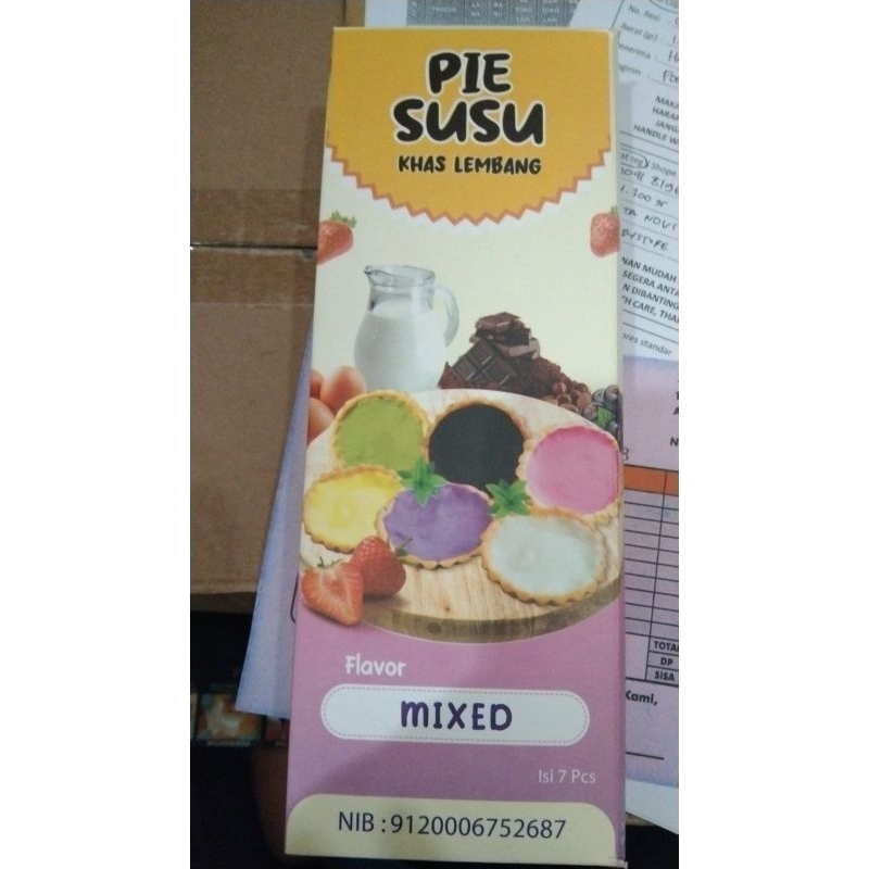 Pie Susu Lembang  khas bandung Pie Susu Kunang Bandung varian original coklat vanila pisang coklat