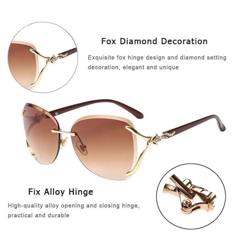 Kacamata Wanita Import Retro Anti Radiasi UV Protection Sunglasses Korean Fashion Besar