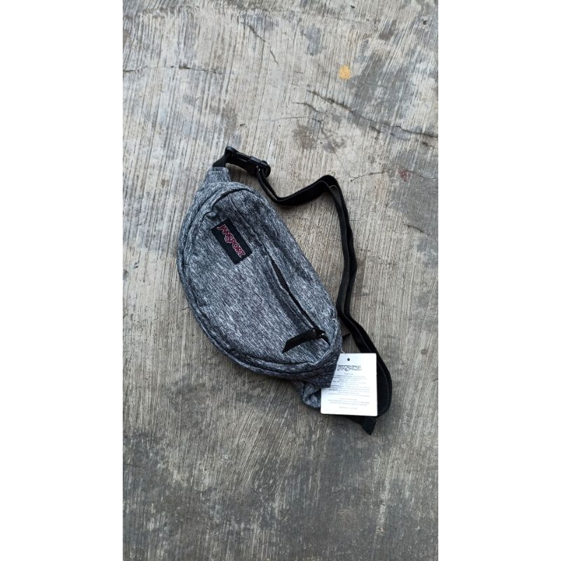 TAS WAIST BAG JANSPORT FIFTH AVENUE FX BLACK KNIT ORIGINAL