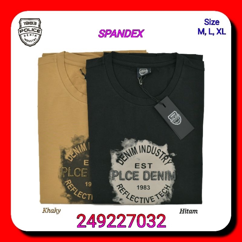 Kaos Oblong Pria Police Denim Industry 249227032 Lengan Pendek