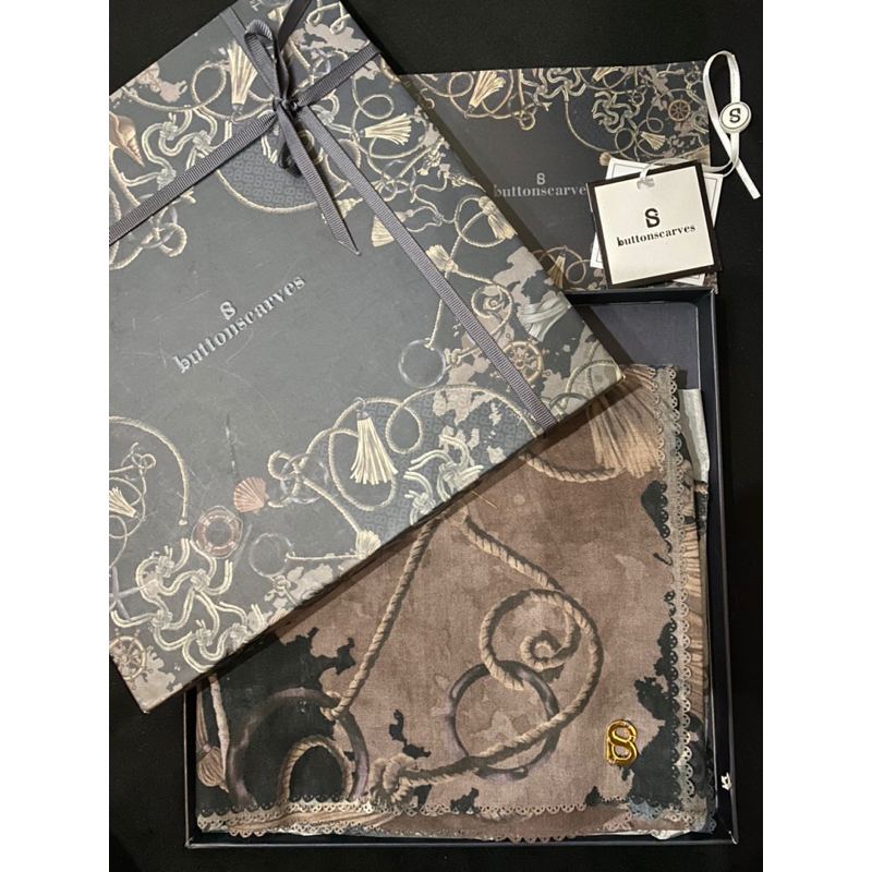 PRELOVED BUTTONSCARVES - Nautical Ula (Voal)