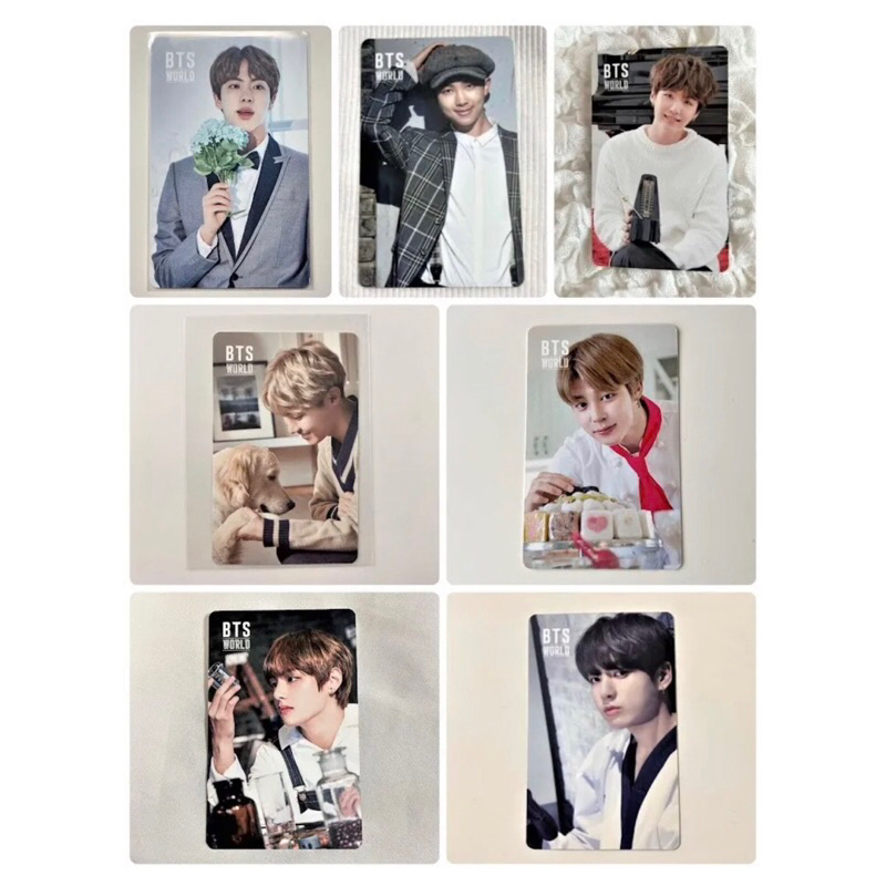OFFICIAL BTS WORLD LUGGAGE TAG BTSW LIMITED PHOTOCARD GAME COUPON RM NAMJOON JIN SEOKJIN YOONGI SUGA